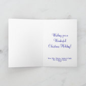 クリスマスエンジェルテディベアd1グリーティングカード シーズンカード (内部)