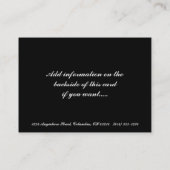 クリスマスエンジェルデザイン1名刺 名刺 (裏面)