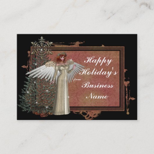 クリスマスエンジェルデザイン1名刺 名刺 (正面)