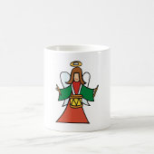 クリスマスエンジェルドラマーホリデーミュージックデザイン コーヒーマグカップ