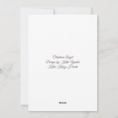 クリスマスエンジェルノートカードby:ケイティ・ヨンカー シーズンカード (裏面)