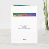 クリスマスエンジェルハルク喜びのホリデーカード カード (裏面)