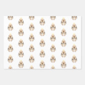 クリスマスエンジェルバニー ラッピングペーパーシート (正面3)