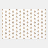 クリスマスエンジェルバニー ラッピングペーパーシート (正面)