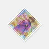 クリスマスエンジェルパーティー スタンダードカクテルナプキン (角)