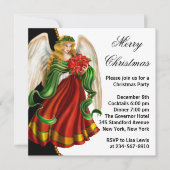 クリスマスエンジェルパーティー 招待状 (正面)