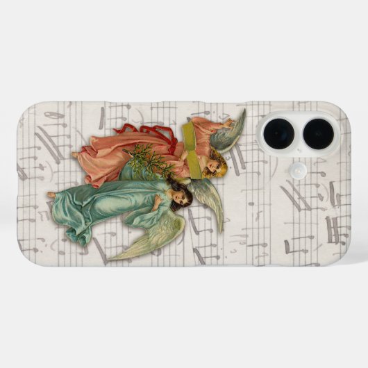 クリスマスエンジェルビクトリアンズ – アンティークシート音楽 Case-Mate iPhoneケース (裏面 (横))