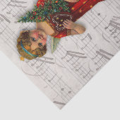 クリスマスエンジェルビクトリアンヴィンテージスクラップガールビッグ 薄葉紙 (詳細)
