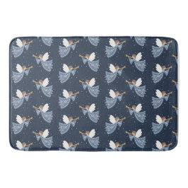 クリスマスエンジェルピースオンアースホリデーハートフェルト バスマット