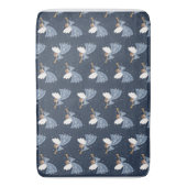 クリスマスエンジェルピースオンアースホリデーハートフェルト バスマット (正面縦)