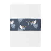 クリスマスエンジェルピースオンアースホリデーハートフェルト 招待状ベリーバンド (裏面例)