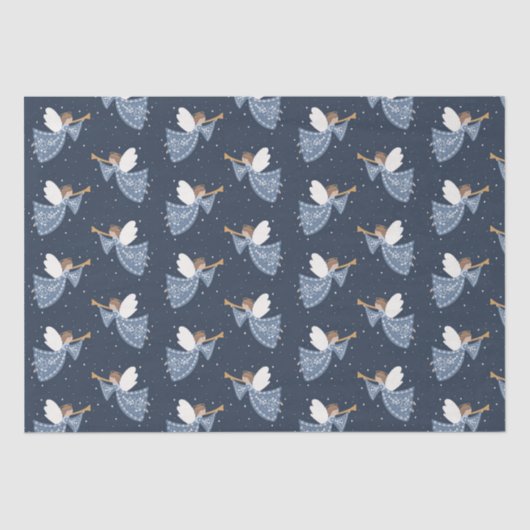 クリスマスエンジェルピースオンアースホリデーハートフェルト 薄葉紙 (正面)