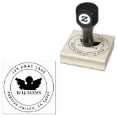 クリスマスエンジェルフェスティバルホリデーアドレス ラバースタンプ (押印)