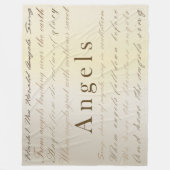 クリスマスエンジェルフリースブランケット フリースブランケット (正面)