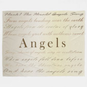 クリスマスエンジェルフリースブランケット フリースブランケット (正面(横))