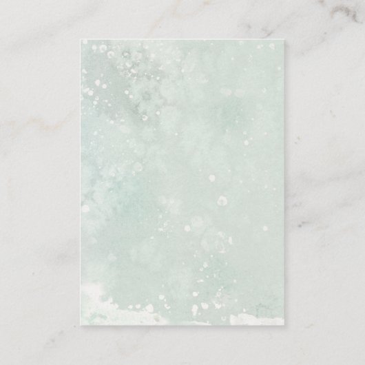 クリスマスエンジェルブックベビーリクエストカード エンクロージャーカード (裏面)