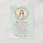 クリスマスエンジェルブックベビーリクエストカード エンクロージャーカード (正面)