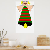 クリスマスエンジェルベルポスター ポスター (キッチン)