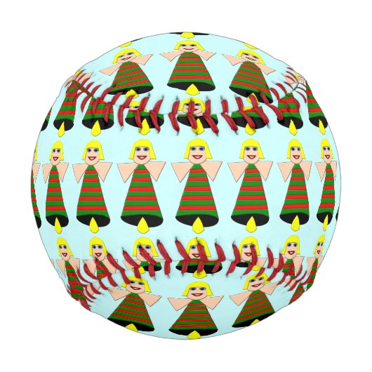 クリスマスエンジェルベル野球 野球ボール (正面)