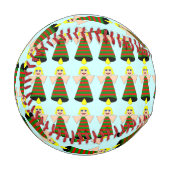 クリスマスエンジェルベル野球 野球ボール (正面左)