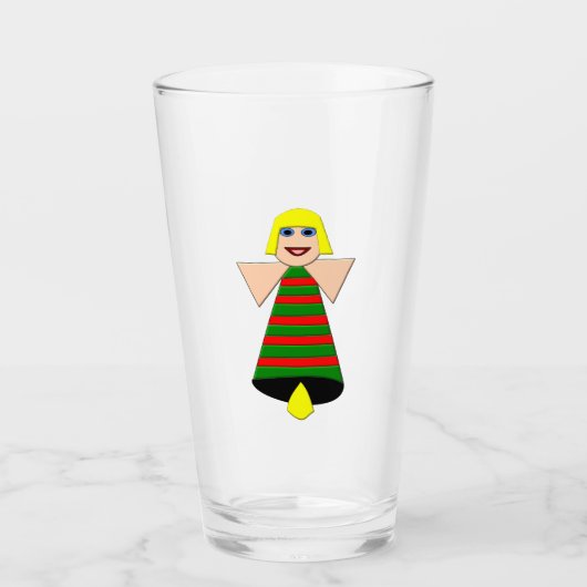 クリスマスエンジェルベル タンブラーグラス (正面)