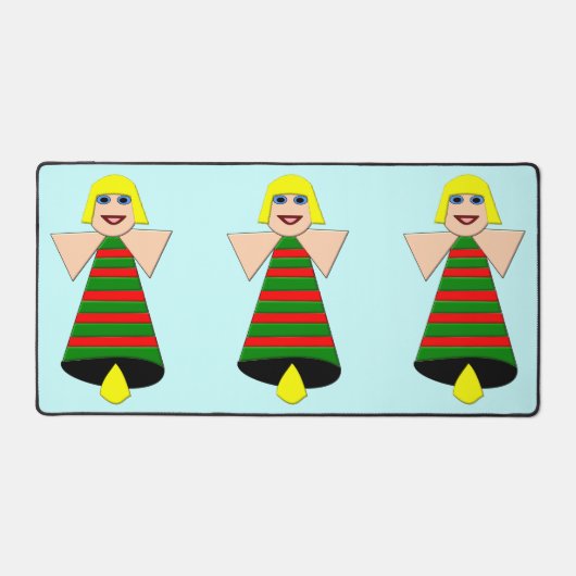 クリスマスエンジェルベル デスクマット (正面)