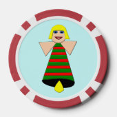 クリスマスエンジェルベル ポーカーチップ (裏面)