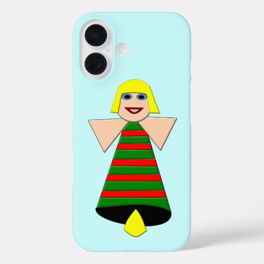 クリスマスエンジェルベルiPhoneケース Case-Mate iPhoneケース (裏面)