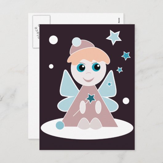 クリスマスエンジェルポストカード シーズンポストカード (正面/裏面)