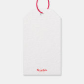 クリスマスエンジェルマウスとリースギフトラベル ギフトタグ (裏面)