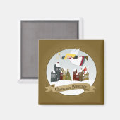 クリスマスエンジェルマグネット マグネット (正面/裏面)