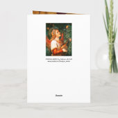 クリスマスエンジェルマンドリンプレーヤーを作る音楽 シーズンカード (裏面)