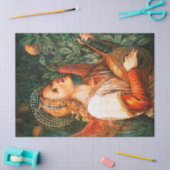 クリスマスエンジェルマンドリンプレーヤーを作る音楽 薄葉紙 (クラフト)