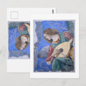 クリスマスエンジェルミュージシャンメロッツォダフォルリバチカン ポストカード (正面/裏面)