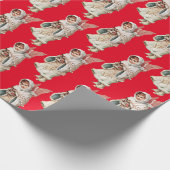 クリスマスエンジェルラッピング紙 ラッピングペーパー (角)