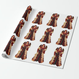 クリスマスエンジェルラッピング紙 ラッピングペーパー