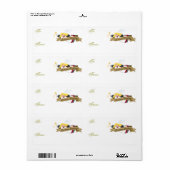 クリスマスエンジェルラベル/ギフトラベル ラベル (フルシート)