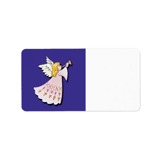 クリスマスエンジェルラベル ラベル (正面)