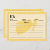 クリスマスエンジェルレシピカード セーブザデート (正面/裏面)