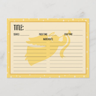 クリスマスエンジェルレシピカード セーブザデート