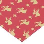 クリスマスエンジェル出生スターレッド金ゴールド ショートテーブルランナー (コーナー)
