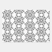 クリスマスエンジェル包装紙シート3セット ラッピングペーパーシート (正面2)