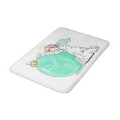 クリスマスエンジェル名前をカスタムするバスマット バスマット (アングル)