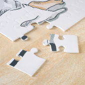 クリスマスエンジェル名前をカスタムするパズル ジグソーパズル (側面)