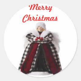 クリスマスエンジェル封筒用シール ラウンドシール