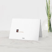 クリスマスエンジェル折り返しグリーティングカード カード (裏面)