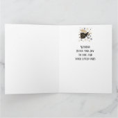 クリスマスエンジェル星のアート カード (内部)