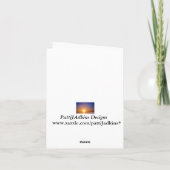 クリスマスエンジェル猫カード シーズンカード (裏面)