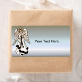 クリスマスエンジェル真鍮トランペット ラベル (インサイチュ)