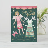 クリスマスエンジェル紙ドール シーズンカード (スタンド正面)